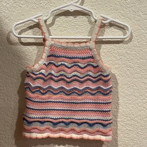 Kids Striped Knit Set - Top, Bottom & Headband